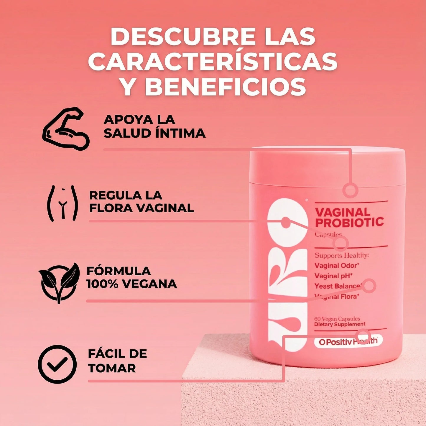 URO – Probiótico Vaginal para Mujeres🌸🌺🌷