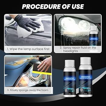 FAROS OPACOS Y AMARILLENTOS DE TU AUTOMOVIL ´´Rayhong´´ 150ml🚗🚓