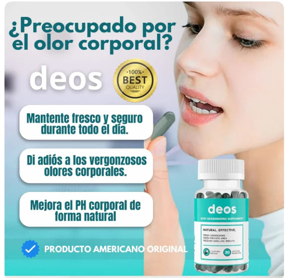 DESODORANTE DEOS SUMPLEMENTO ORAL 30 Capsulas