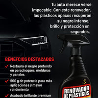 Renovador de plasticos PARTES NEGRAS