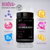 COLÁGENO RENOVA+ CON BIOPEPTIDOS ACTIVOS 11.4 gramos de proteina